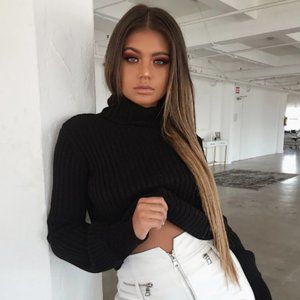 Tiger Mist Turtleneck Mackenzie Sweater - Black